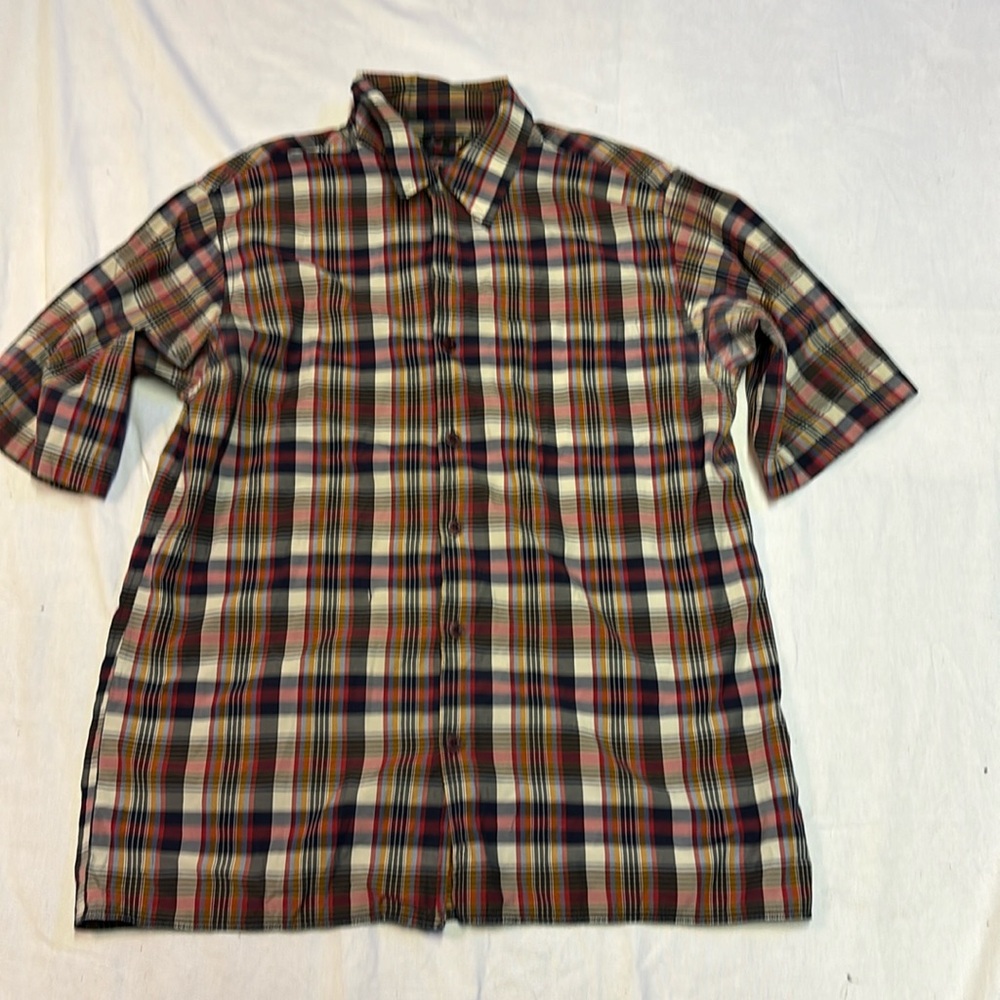 West49 Mens Short Sleeve Button  Down Shirt Size Medium